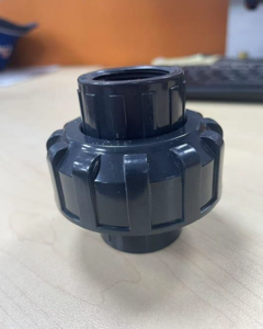 Screw union 3/4" fm x 25id PVC PN16 dark grey